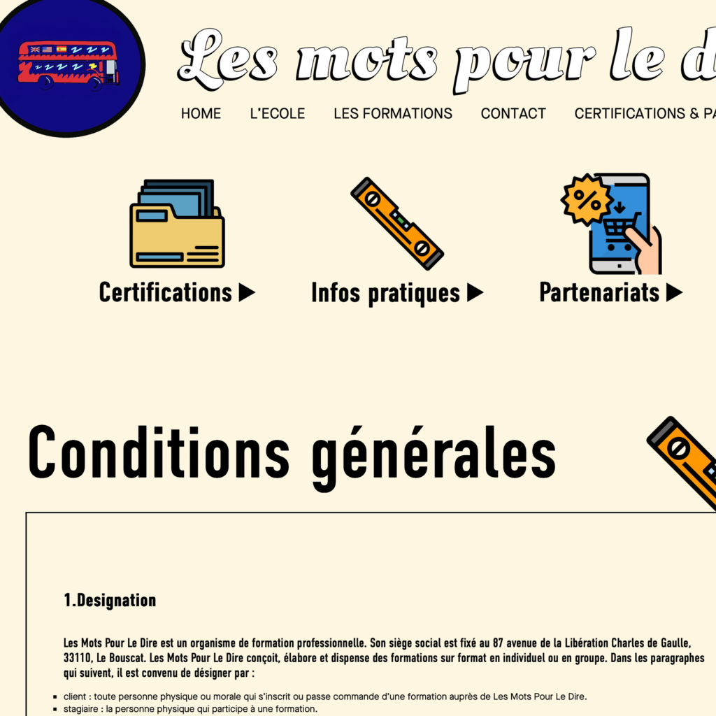 Foto illustrazione di : realizzazione siti internet a Roma, per "les mots pour le dire"